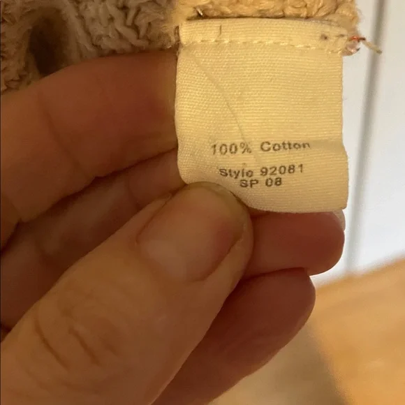 J. Crew navy and Cream Striped Cardigan women’s large - Picture 4 of 6